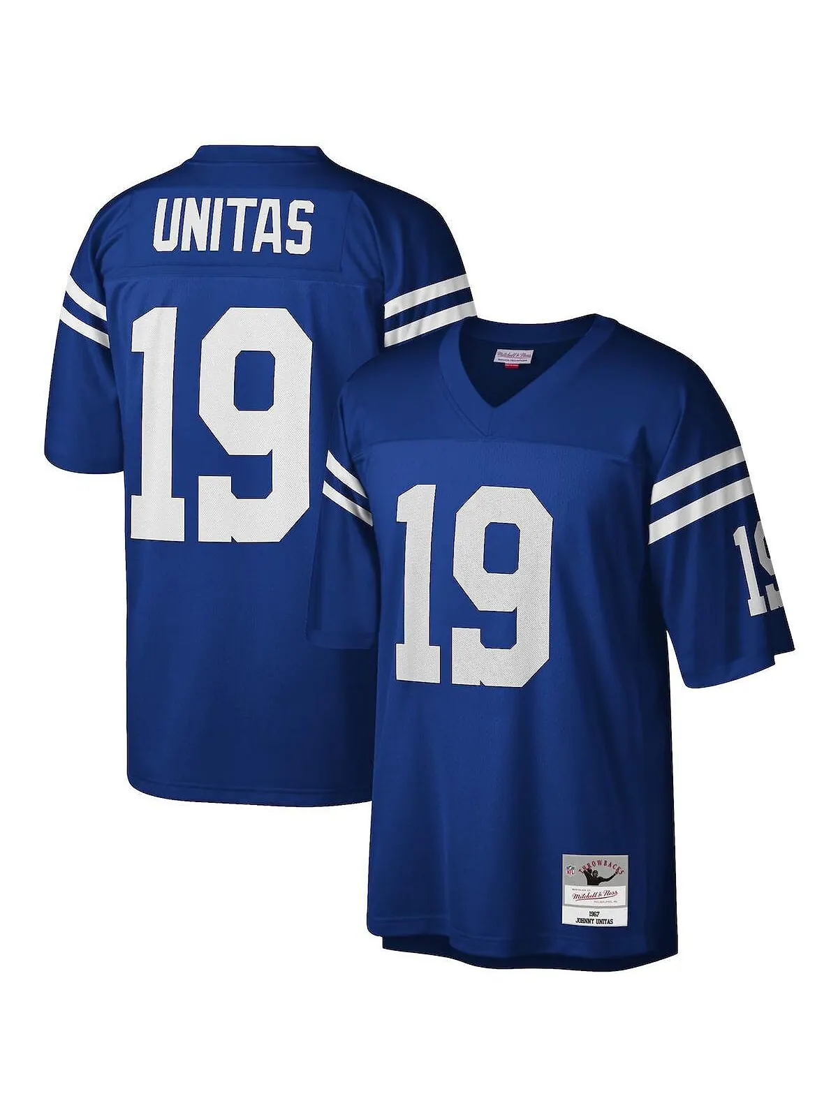 Футболка Mitchell & Ness Men's Johnny Unitas Royal Baltimore Colts Legacy — изображение 1 из 3, королевский