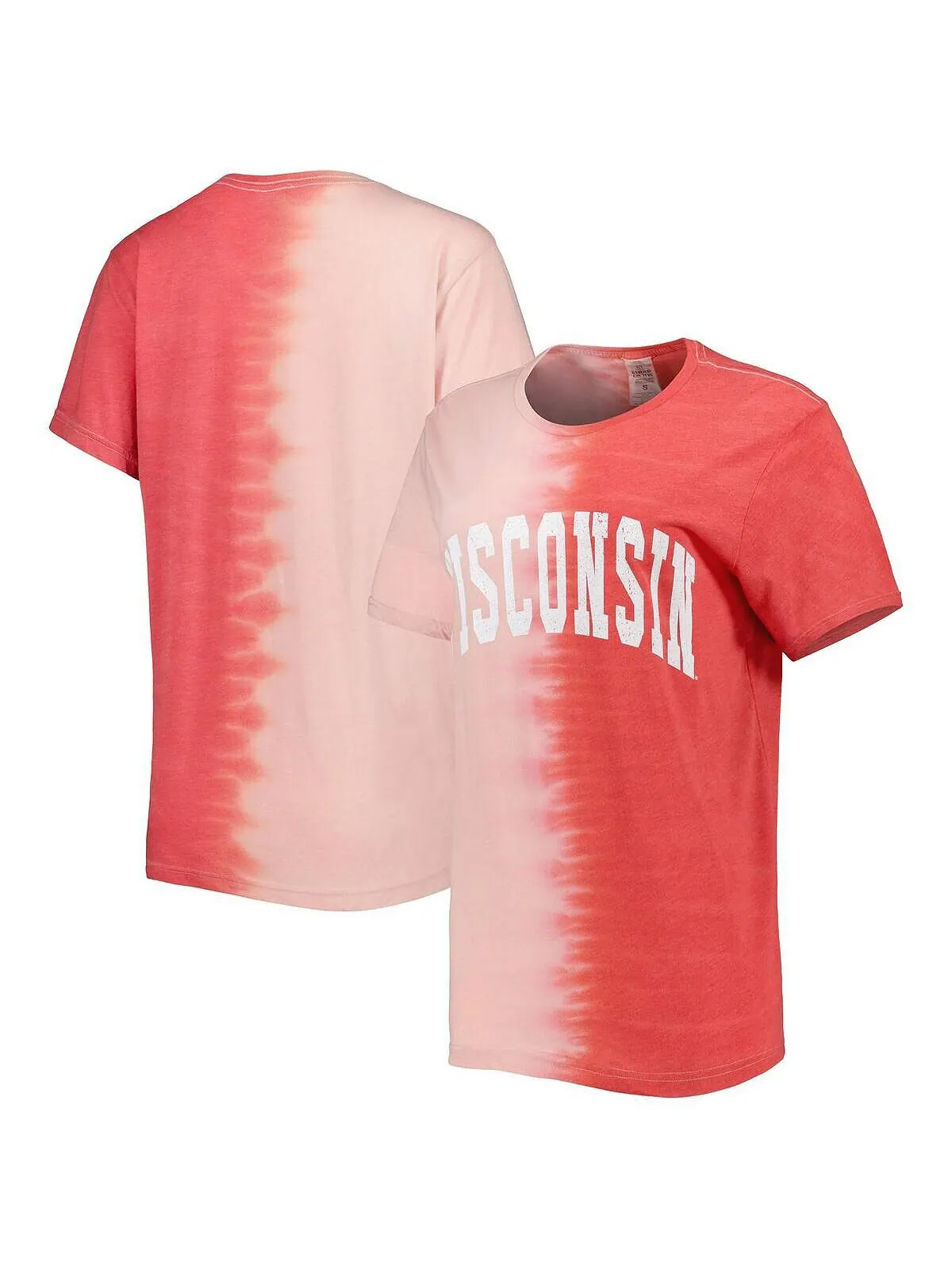 Женская футболка Red Wisconsin Badgers Find Your Groove с раздельным краем Gameday Couture — изображение 1 из 3, красный