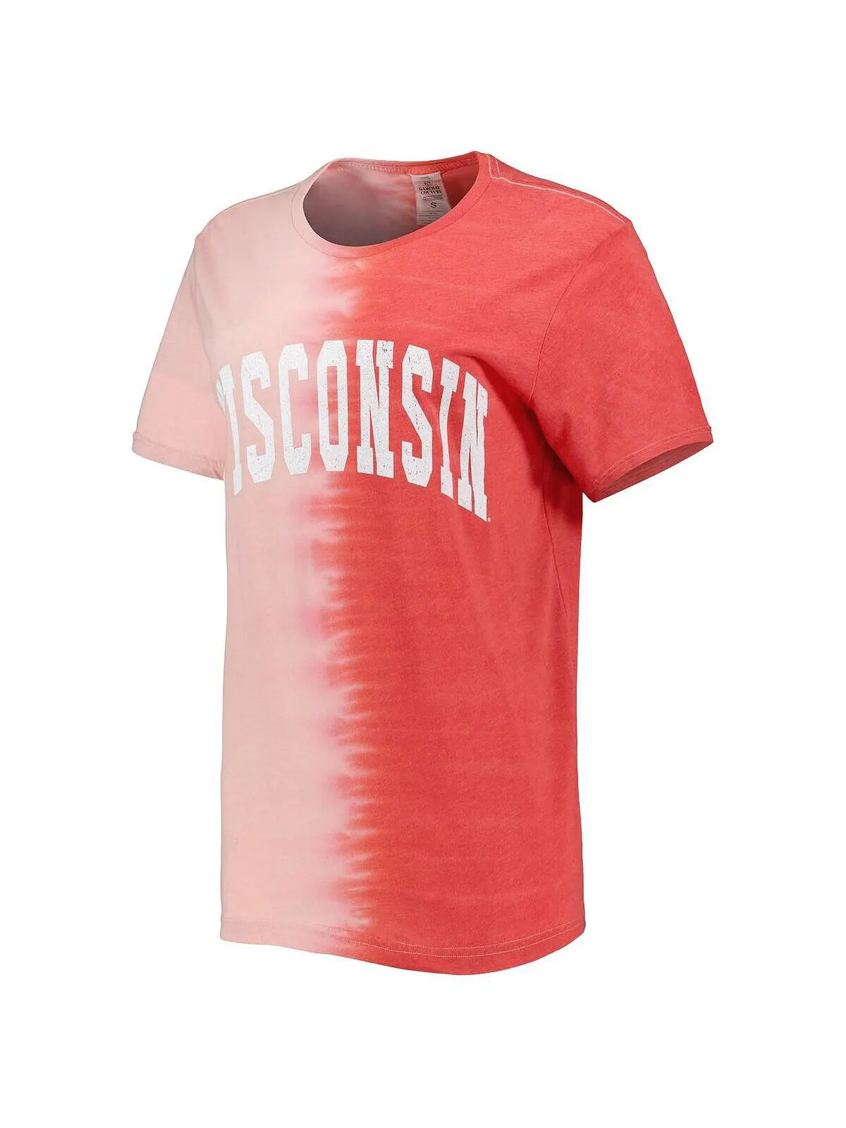 Женская футболка Red Wisconsin Badgers Find Your Groove с раздельным краем Gameday Couture — изображение 2 из 3, красный