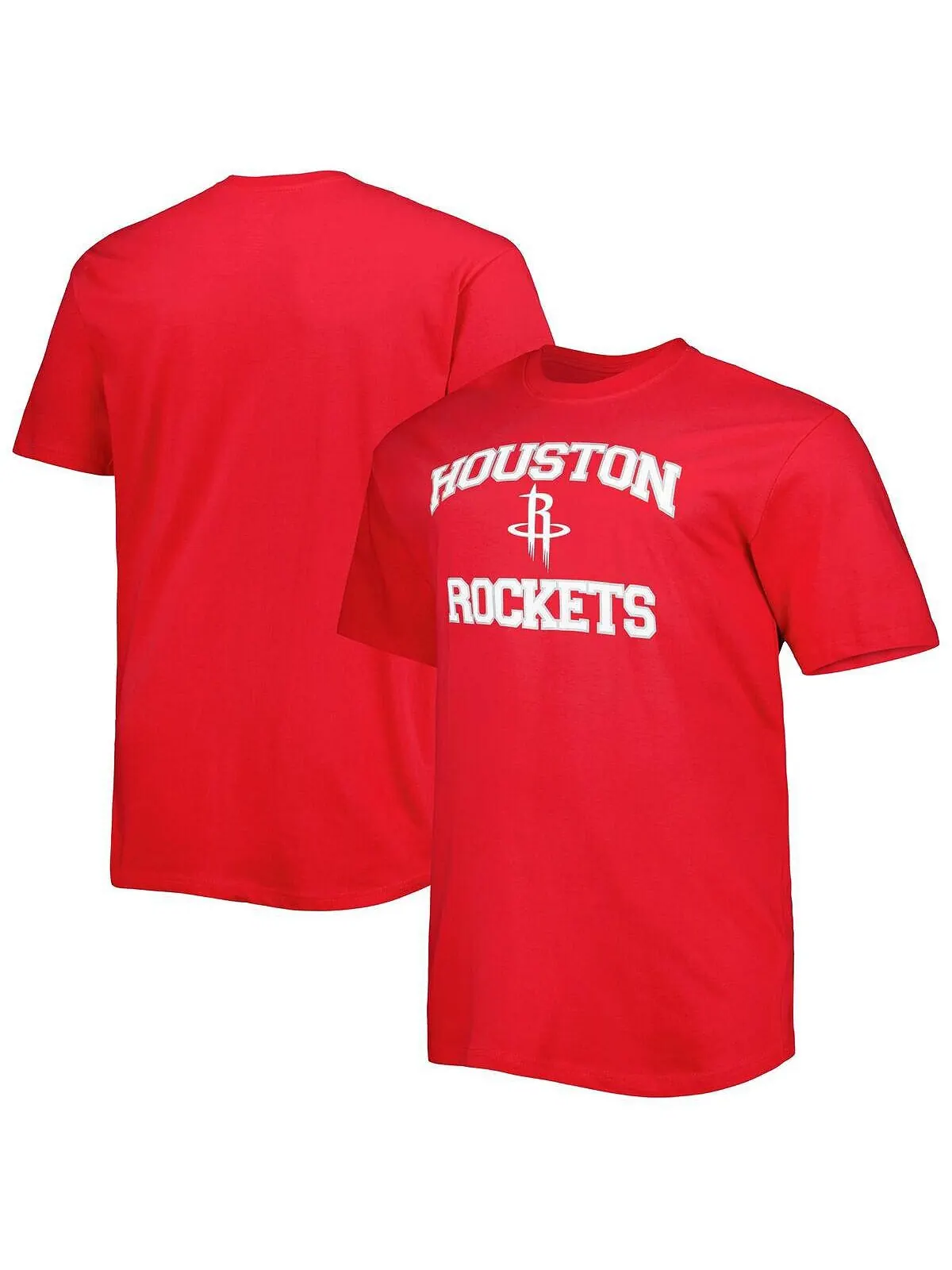 Мужская красная футболка Houston Rockets Big and Tall Heart and Soul Profile — изображение 1 из 3, красный