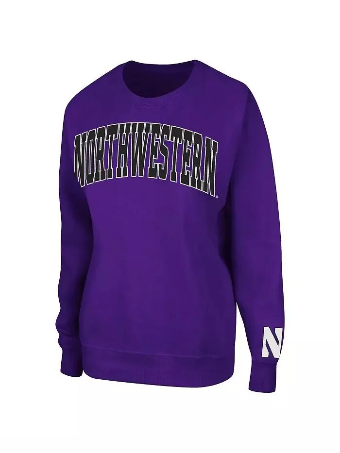 Женская фиолетовая толстовка-пуловер Northwestern Wildcats Campanile Colosseum — изображение 2 из 3