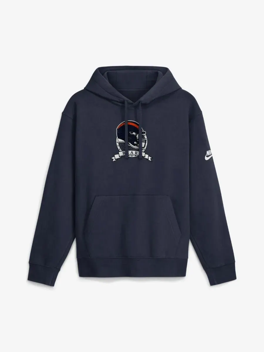 Худи с принтом Short Pass Rewind Nike — изображение 1 из 2, темно-синий