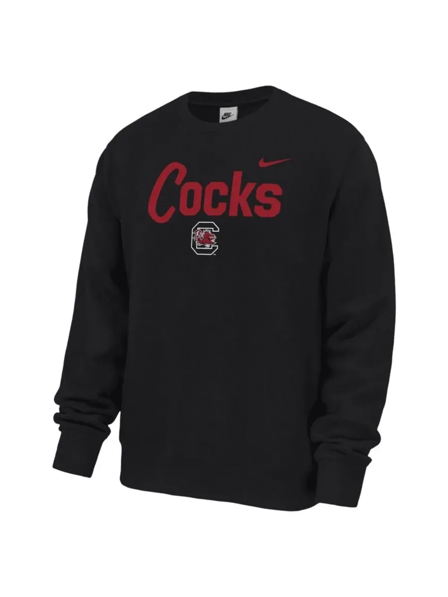 Свитшот с длинным рукавом Go Cocks Club Fleece Nike — изображение 2 из 3, черный