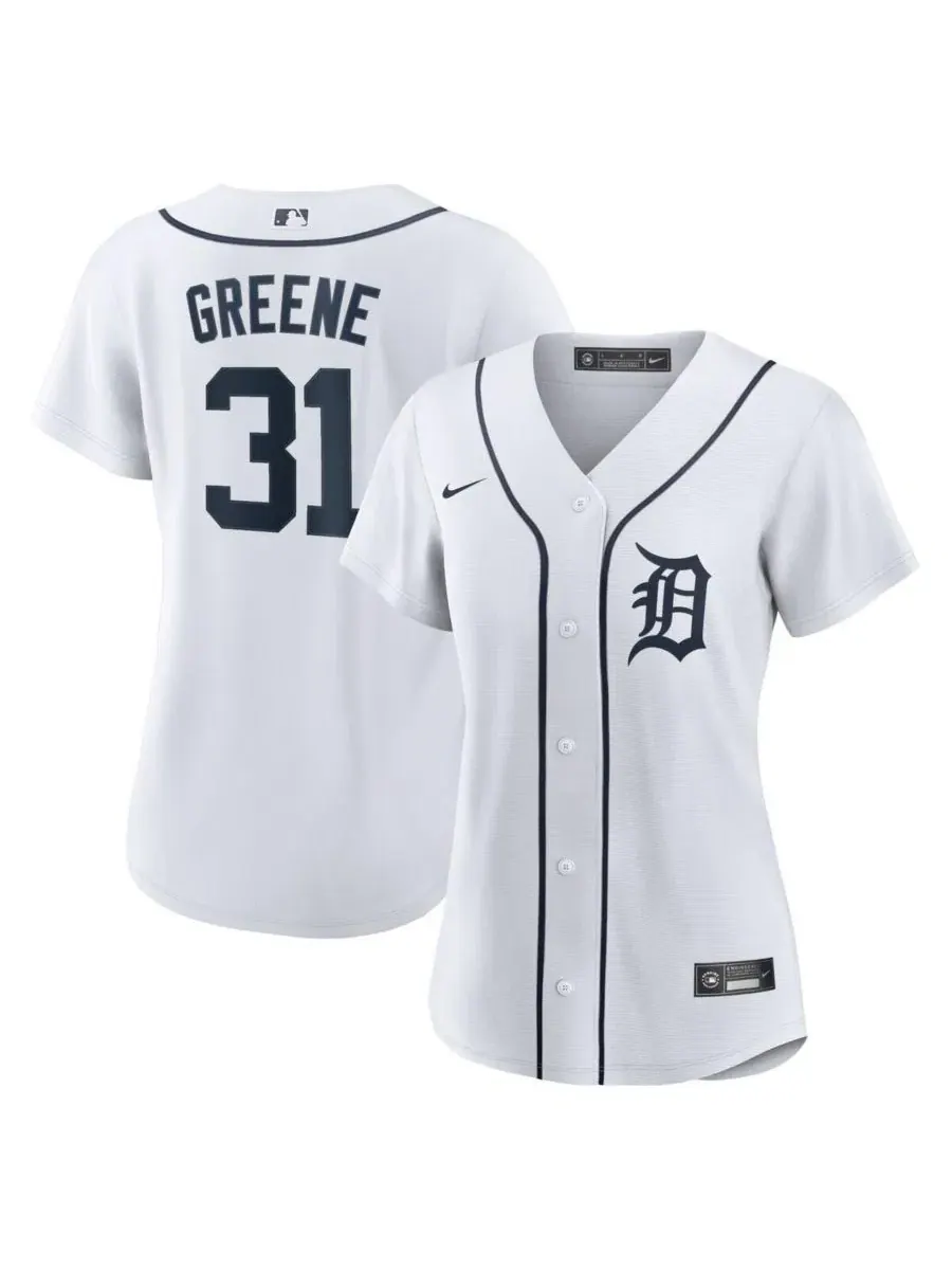 Женская реплика домашней футболки Riley Greene White Detroit Tigers от Nike — изображение 1 из 3, белый