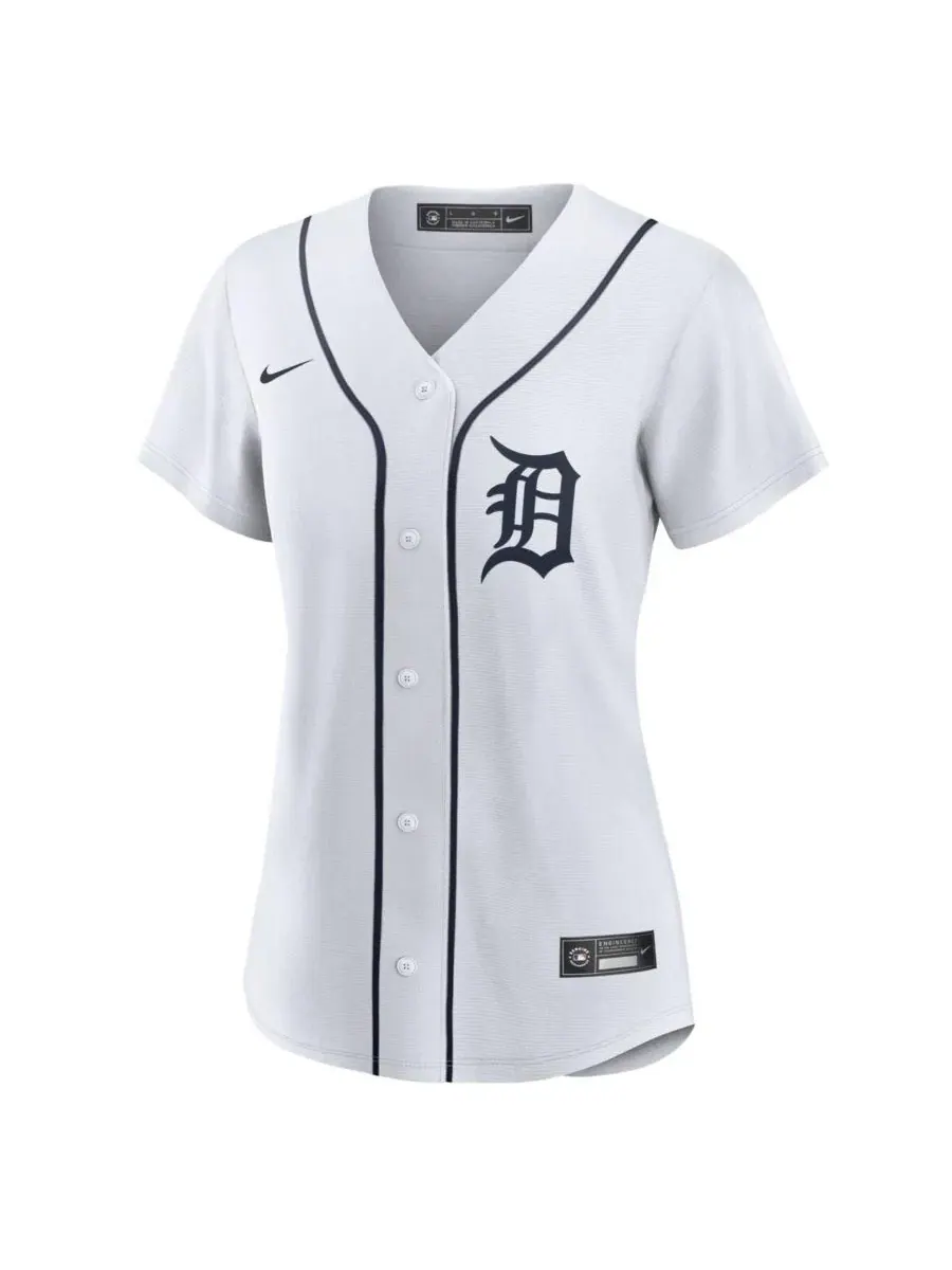 Женская реплика домашней футболки Riley Greene White Detroit Tigers от Nike — изображение 3 из 3, белый