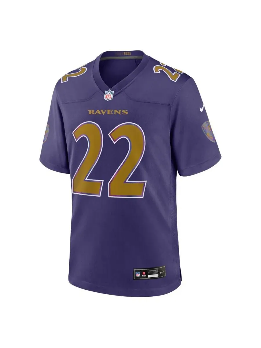 Игровая футболка Nike Derrick Henry Purple Baltimore Ravens Alternate Game Jersey — изображение 2 из 3, фиолетовый