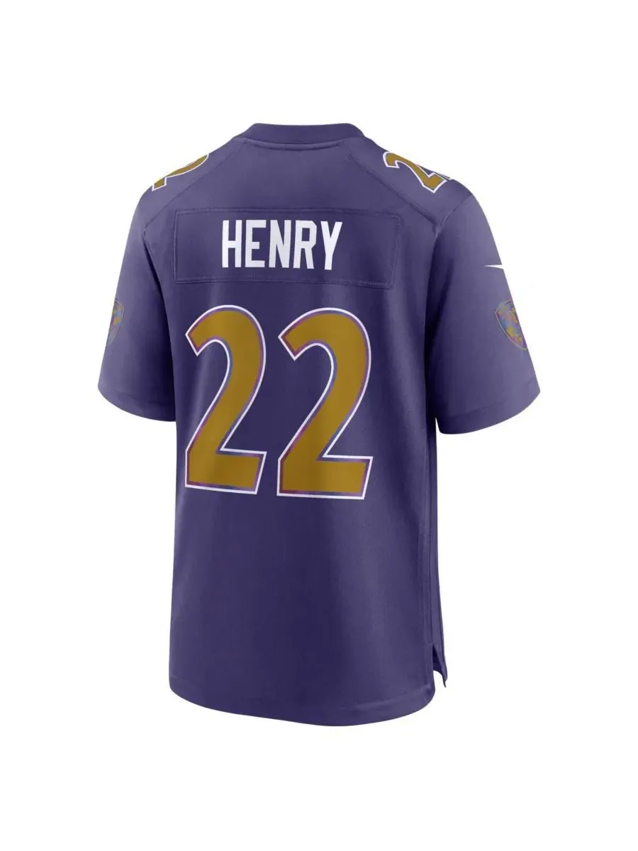 Игровая футболка Nike Derrick Henry Purple Baltimore Ravens Alternate Game Jersey — изображение 3 из 3, фиолетовый