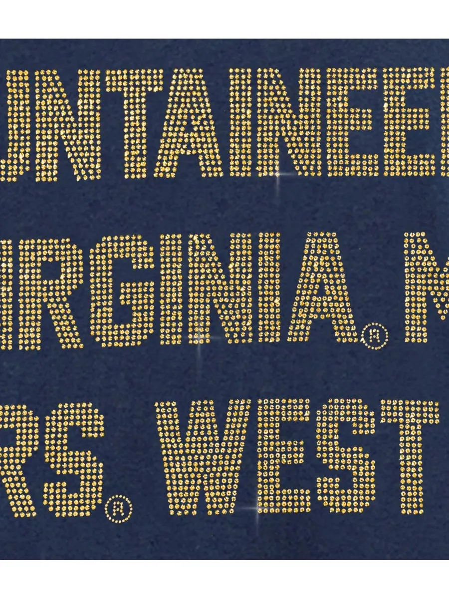 Свитшот оверсайз с принтом West Virginia Mountaineers Gameday Couture — изображение 5 из 5, темно-синий