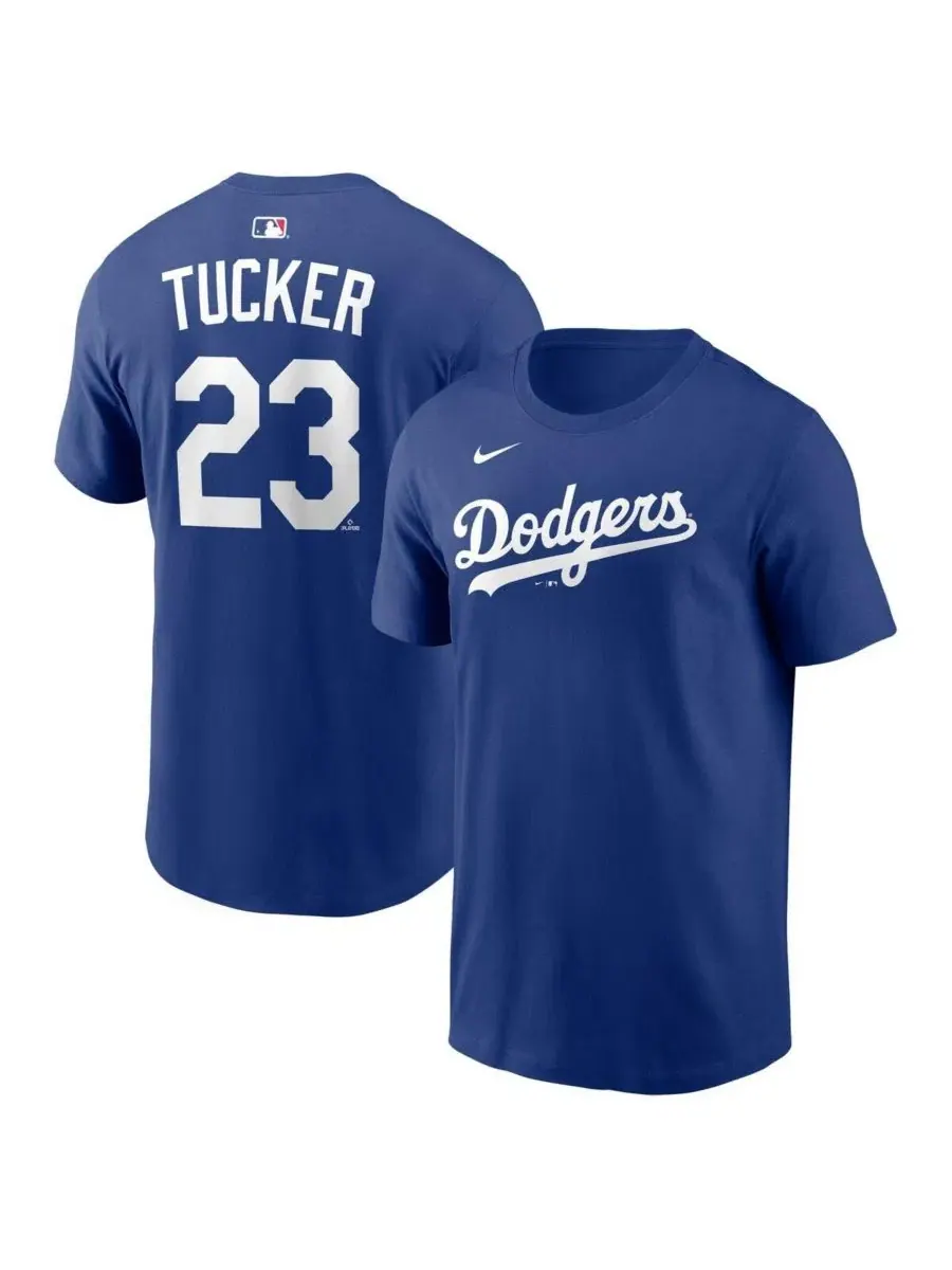 Футболка с именем и номером Kyle Tucker, Los Angeles Dodgers Nike — изображение 1 из 3, королевский