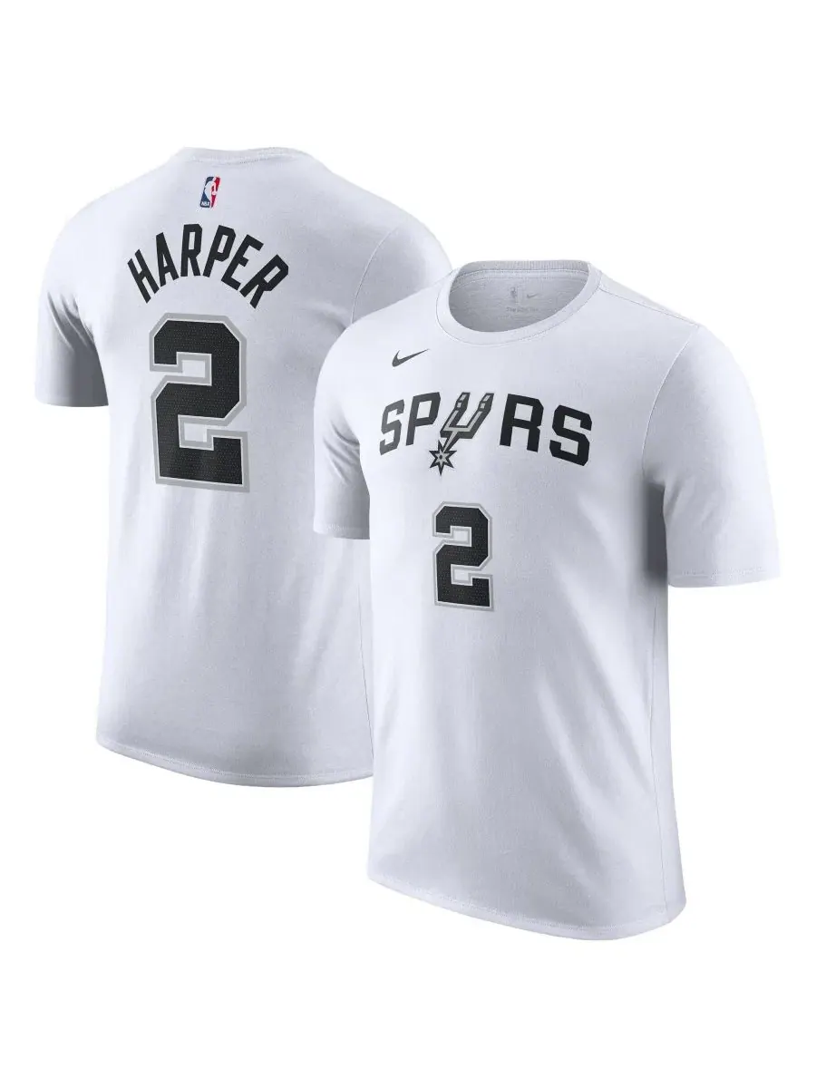 Футболка с принтом Dylan Harper San Antonio Spurs Nike — изображение 1 из 3, белый
