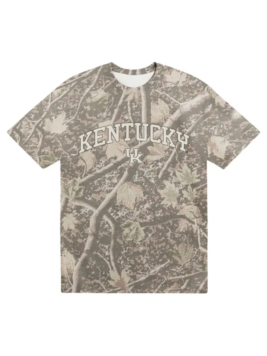 Футболка с принтом Camo Kentucky Wildcats Back Bay Heavyweight Uscape Apparel — изображение 1 из 1, камуфляж