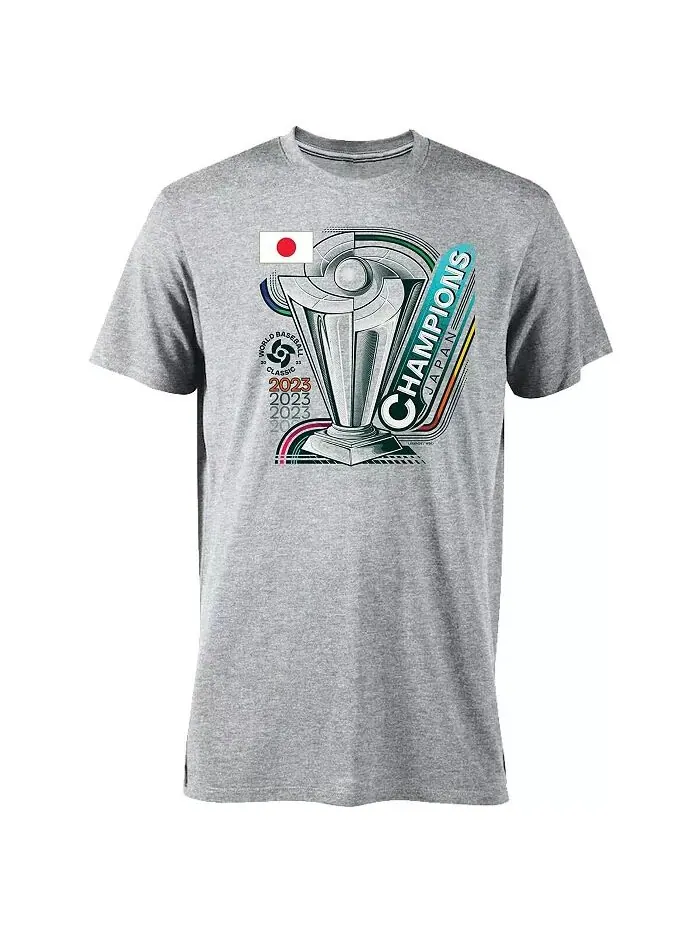 Мужская серая футболка Japan Baseball 2023 World Baseball Classic Champions Tri-Blend Legends — изображение 2 из 2
