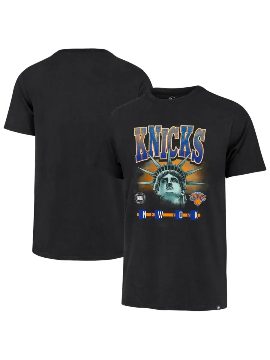 Футболка с принтом Statue New York Knicks Profile — изображение 1 из 3, черный