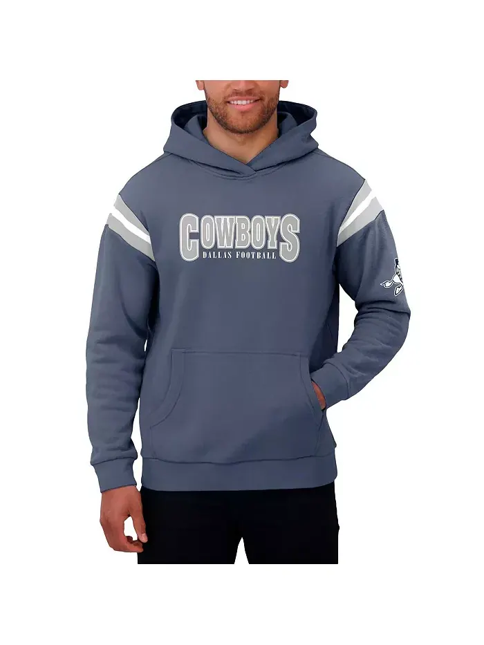 Коллекция Darius Rucker: мужская толстовка с капюшоном Dallas Cowboys Throwback в синем цвете — изображение 2 из 4