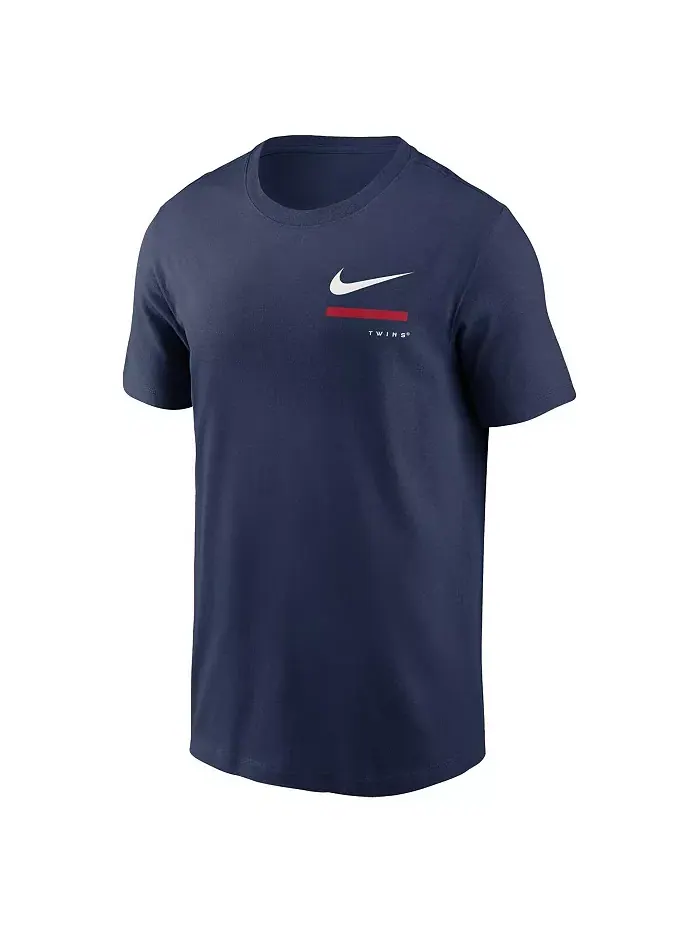 Мужская синяя футболка Minnesota Twins через плечо Nike — изображение 3 из 3
