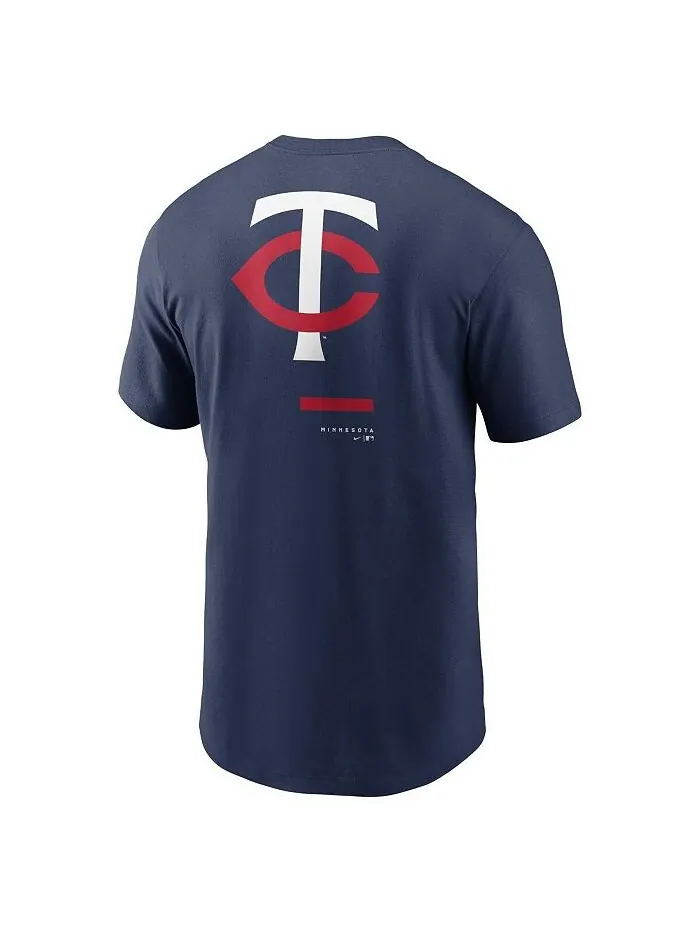 Мужская темно-синяя футболка через плечо Minnesota Twins Nike — изображение 2 из 3, темно-синий