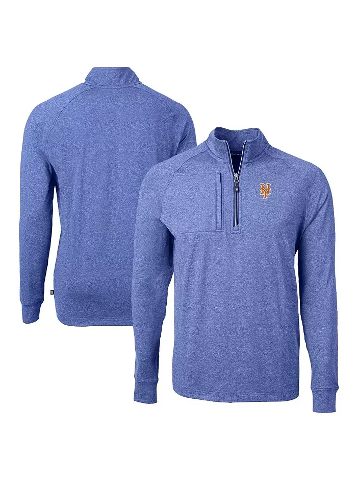 Мужская ворсованная королевская толстовка New York Mets Adapt Eco Knit Stretch с четверть-молнией — изображение 1 из 3
