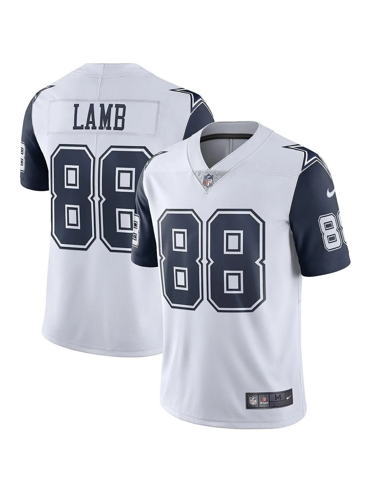 Мужская футболка ceedee lamb white dallas cowboys 2nd alternate vapor limited jersey Nike — изображение 1 из 2, белый