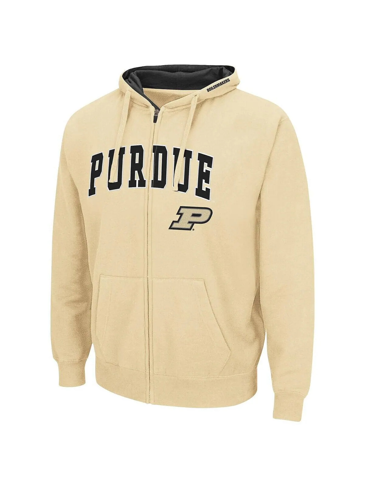 Золотая мужская худи purdue boilermakers arch and logo 3.0 с молнией во всю длину Colosseum — изображение 3 из 3, золото