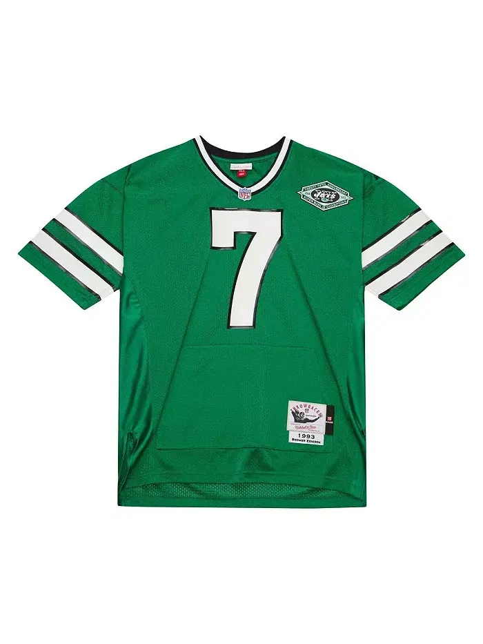 Мужская зеленая джерси Boomer Esiason New York Jets 2004 в стиле ретро, аутентичная, снятая с — изображение 2 из 4