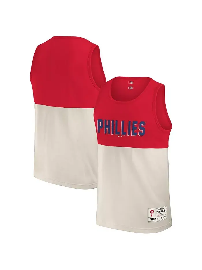 Мужская красная майка Philadelphia Phillies Color Block Fanatics — изображение 1 из 3