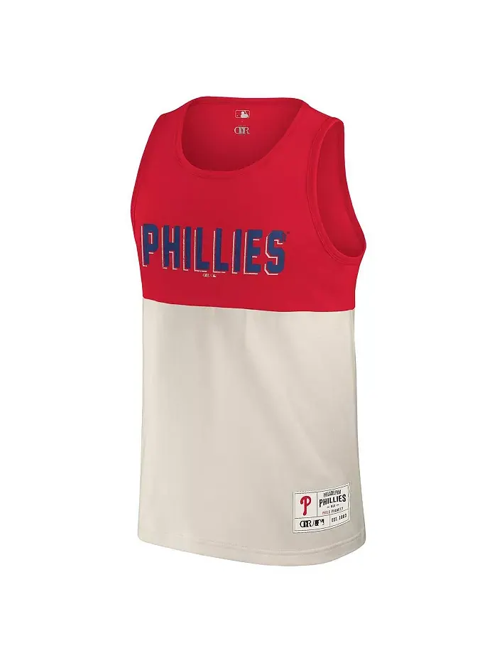 Мужская красная майка Philadelphia Phillies Color Block Fanatics — изображение 2 из 3