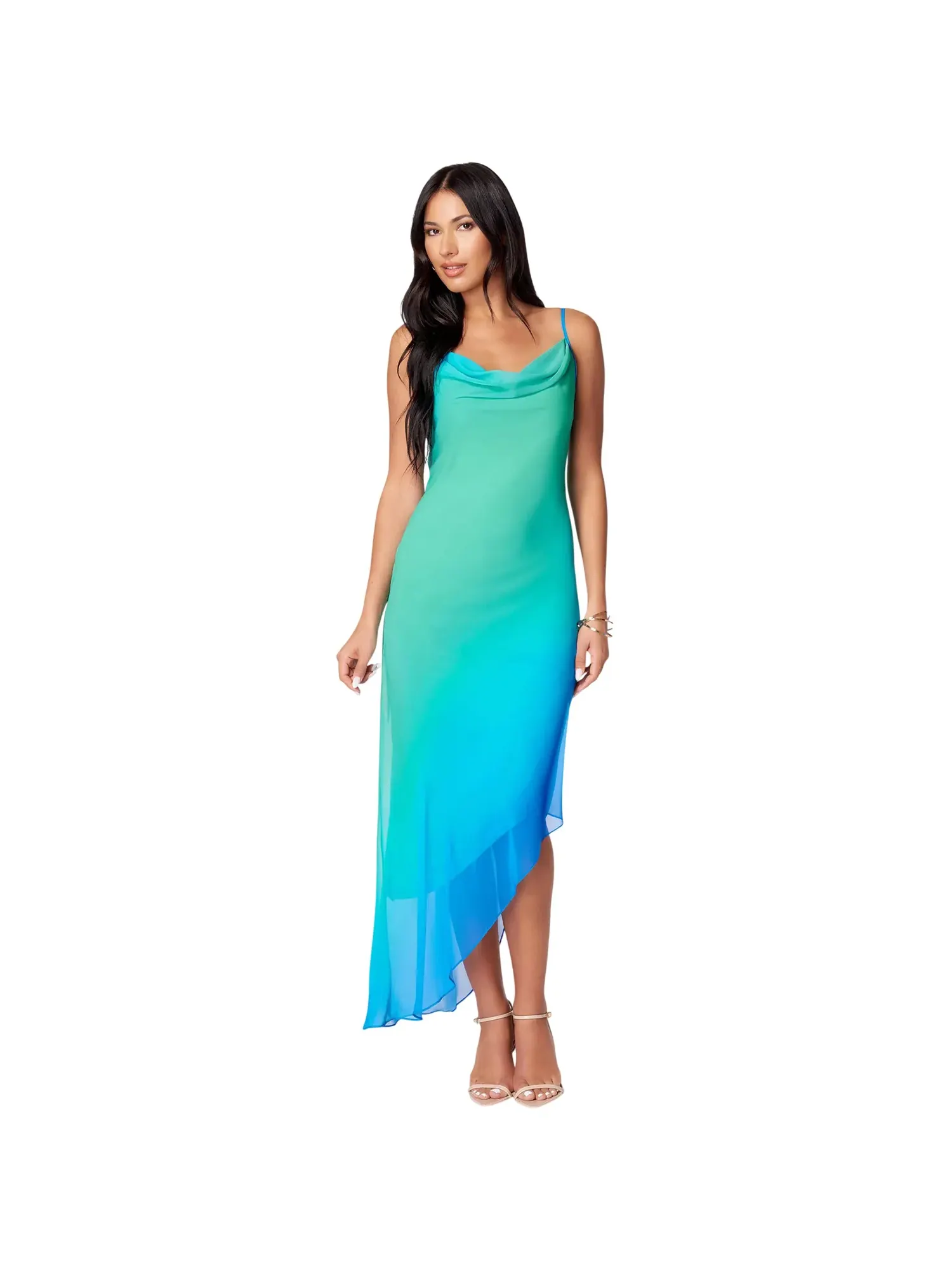 Платье Bebe Asymmetrical Ombre — изображение 1 из 3