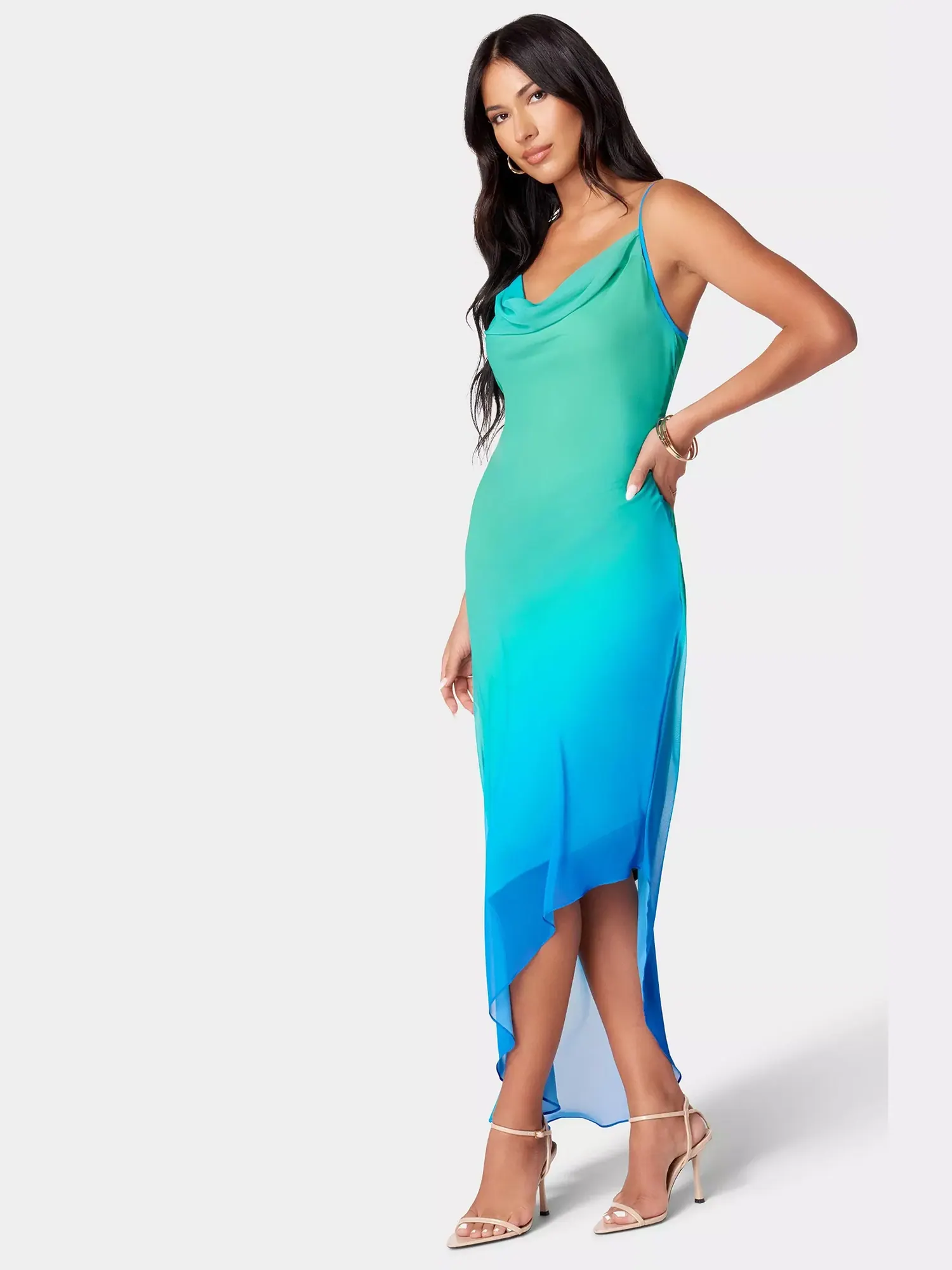 Платье Bebe Asymmetrical Ombre — изображение 3 из 3
