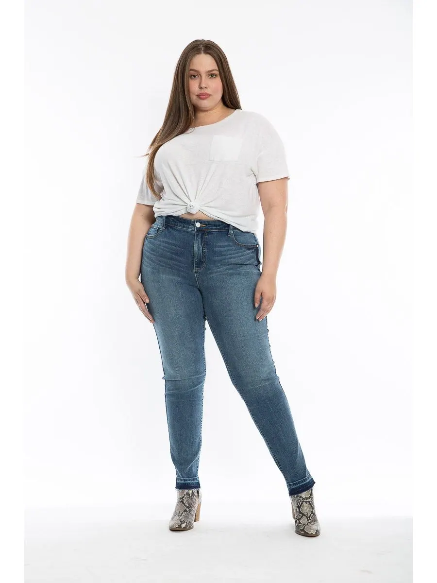 Джинсы-бойфренды с высокой посадкой больших размеров SLINK Jeans, Kamila — изображение 2 из 3