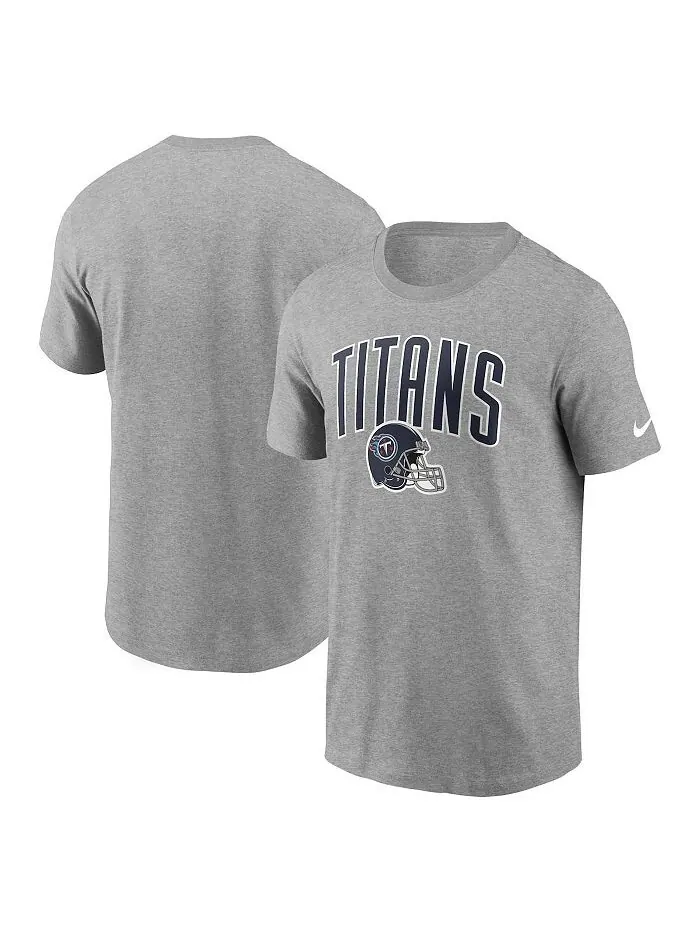 Мужская серая спортивная футболка Tennessee Titans Team Athletic Nike — изображение 1 из 3, серый