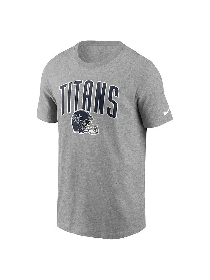 Мужская серая спортивная футболка Tennessee Titans Team Athletic Nike — изображение 2 из 3, серый