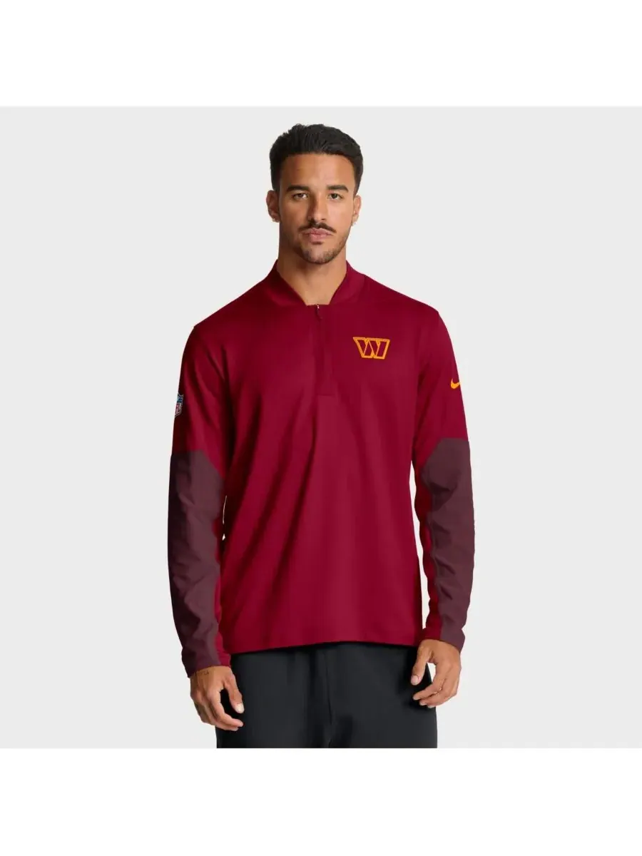 Nike Мужская бордовая толстовка с капюшоном Washington Commanders Sideline Dri-FIT с — изображение 1 из 5, бордовый