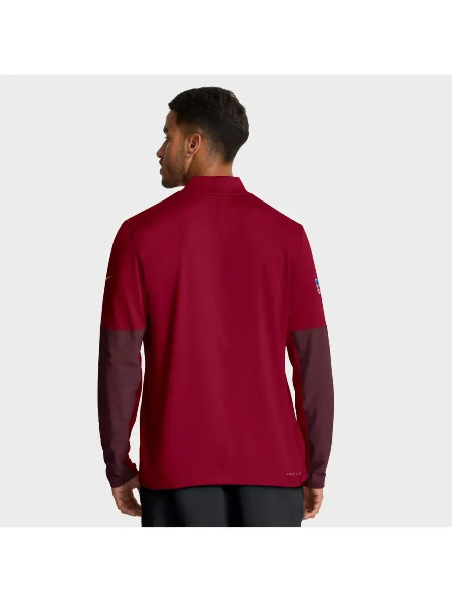 Nike Мужская бордовая толстовка с капюшоном Washington Commanders Sideline Dri-FIT с — изображение 2 из 5, бордовый