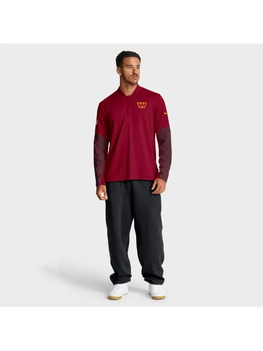 Nike Мужская бордовая толстовка с капюшоном Washington Commanders Sideline Dri-FIT с — изображение 3 из 5, бордовый