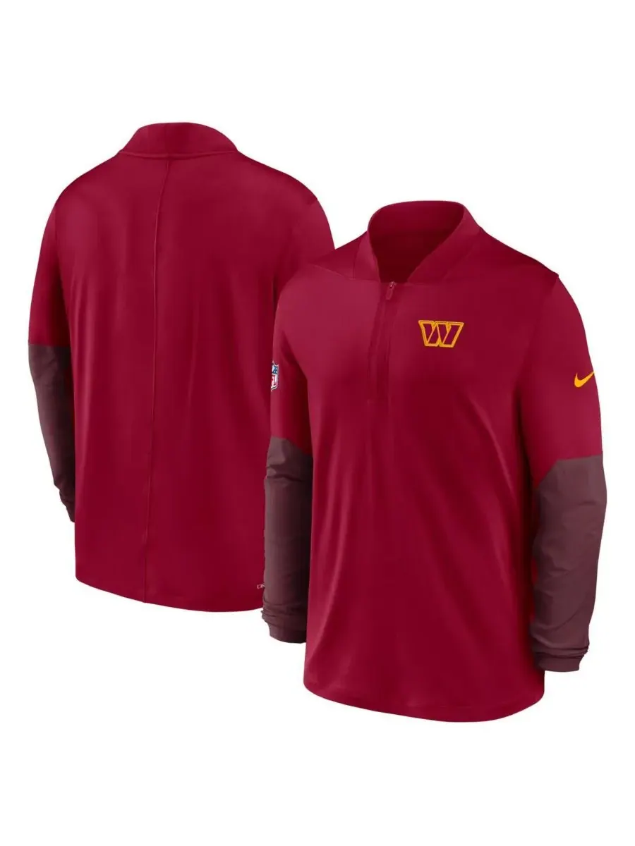 Nike Мужская бордовая толстовка с капюшоном Washington Commanders Sideline Dri-FIT с — изображение 4 из 5, бордовый