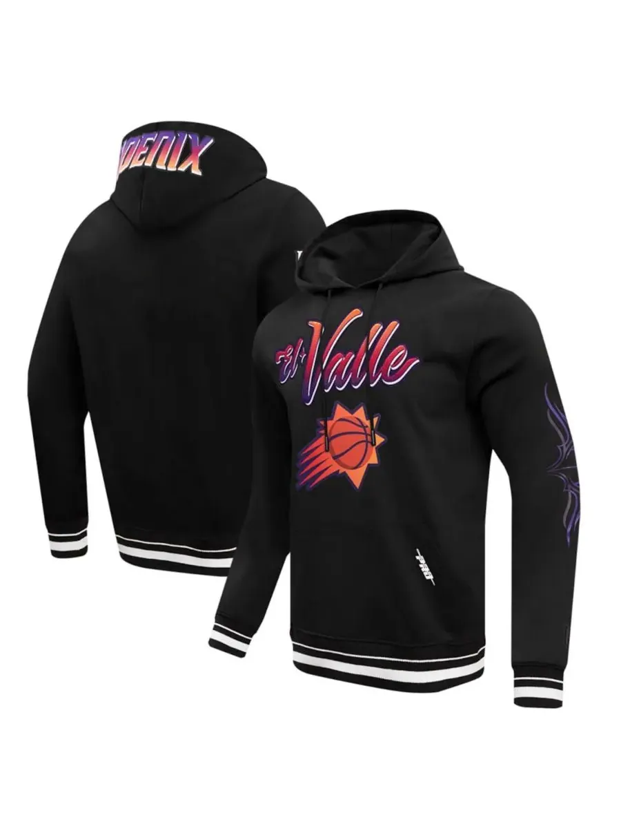 Pro Standard Мужская черная толстовка с капюшоном Phoenix Suns 2023/24 City Edition — изображение 1 из 2, черный