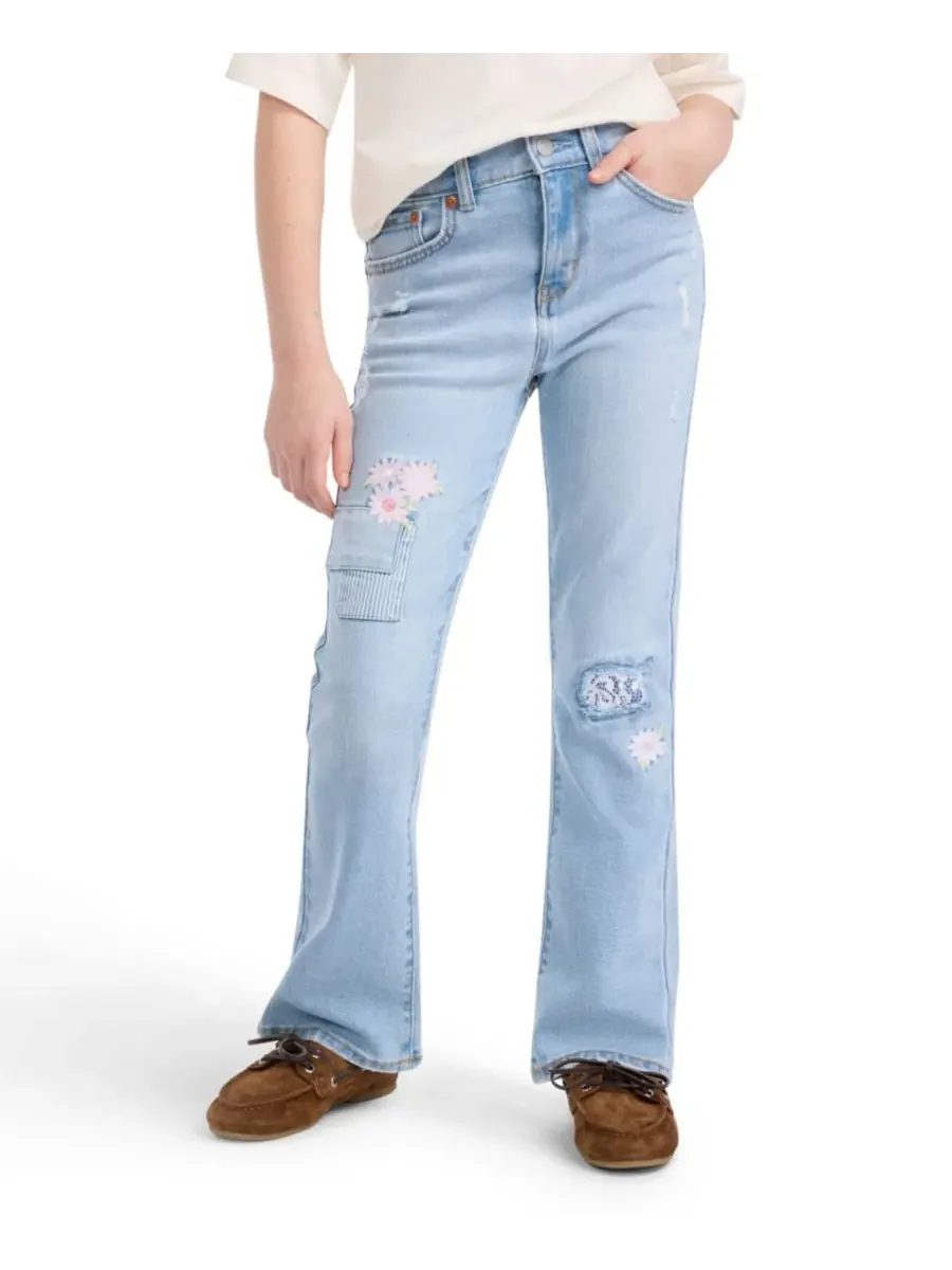 Джинсы-клеш с декоративной строчкой для девочек 7-16 лет Levi's, Marin Babe