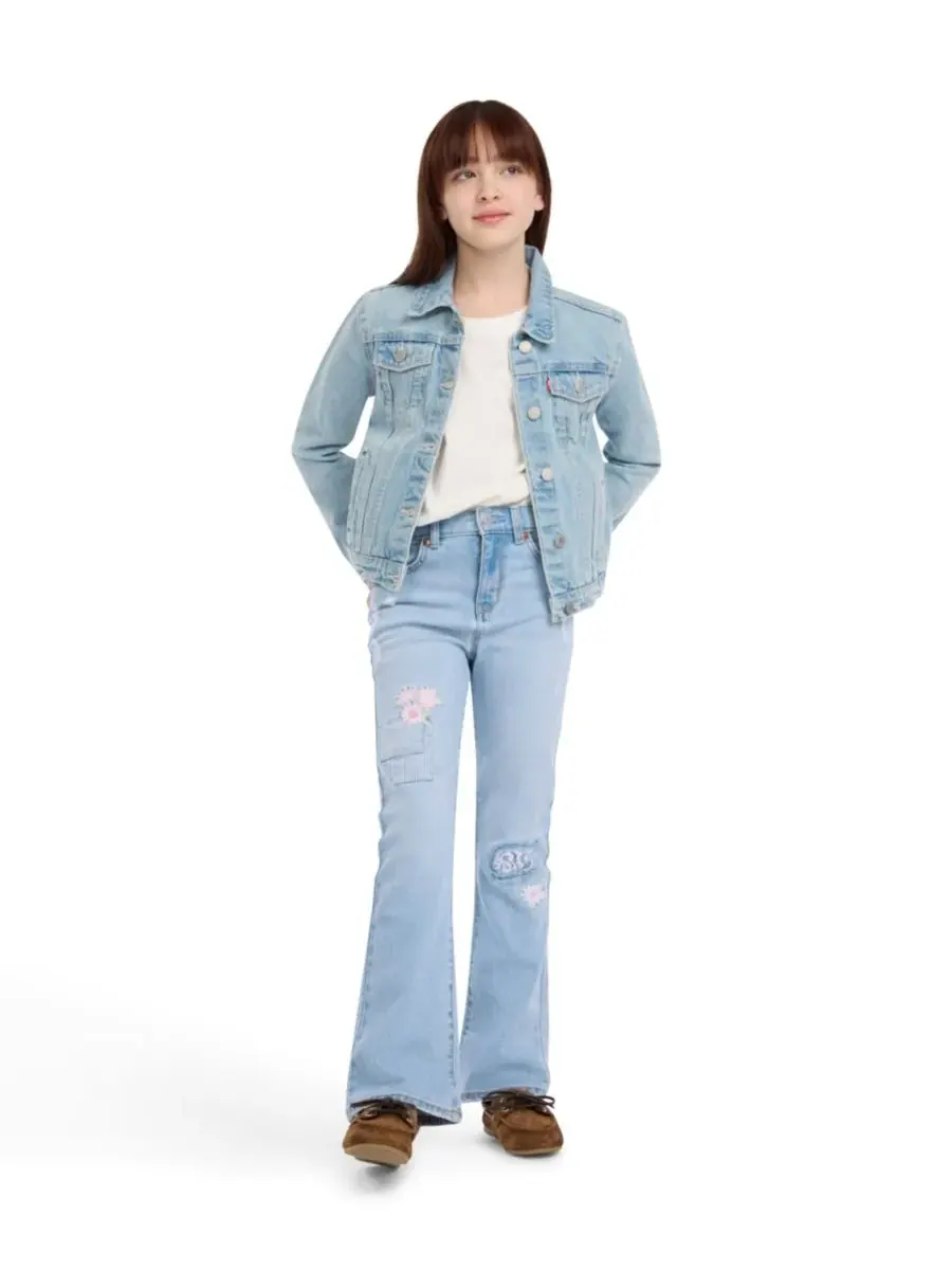 Джинсы-клеш с декоративной строчкой для девочек 7-16 лет Levi's, Marin Babe — изображение 2 из 10