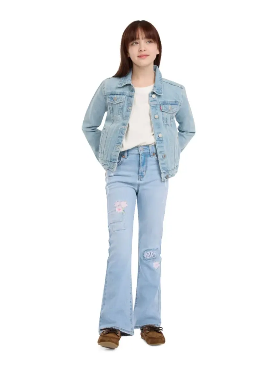 Джинсы-клеш с декоративной строчкой для девочек 7-16 лет Levi's, Marin Babe — изображение 3 из 10