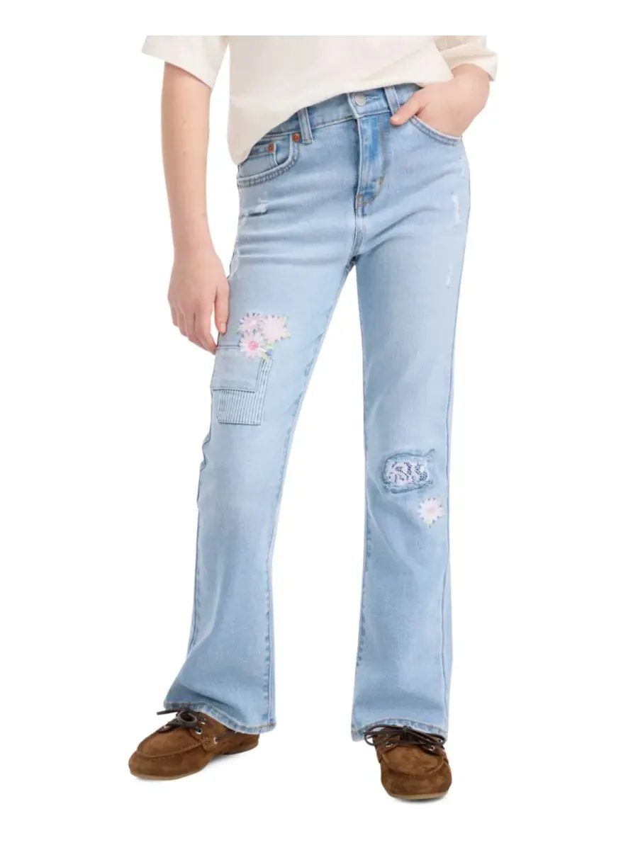 Джинсы-клеш с декоративной строчкой для девочек 7-16 лет Levi's, Marin Babe — изображение 4 из 10