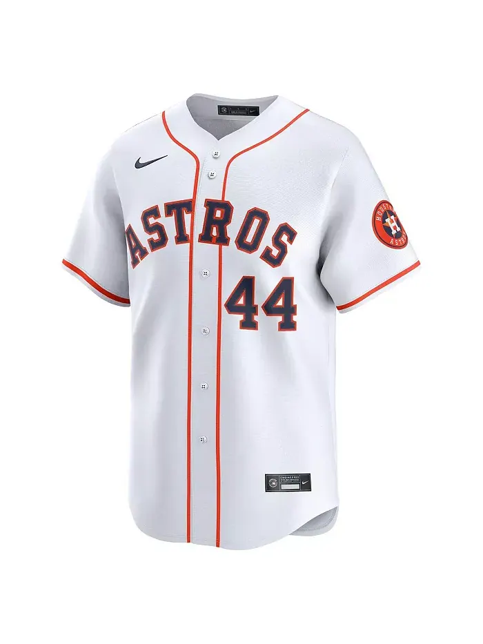 Мужская белая лимитированная игровая футболка Houston Astros с именем Йордана Альвареса Nike — изображение 3 из 3