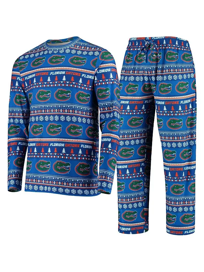 Мужской вязаный комплект Florida Gators с длинными рукавами и брюками Concepts Sport — изображение 1 из 4