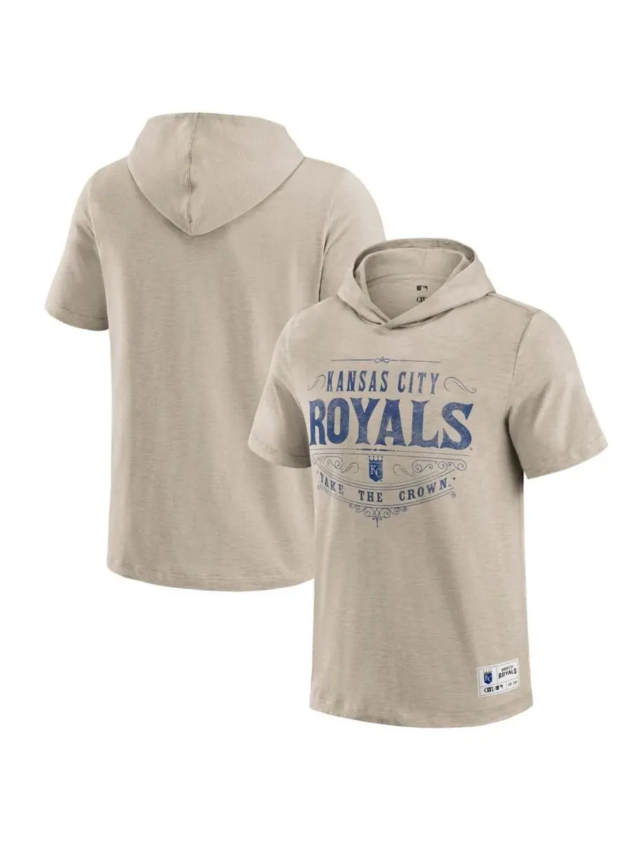 Fanatics Мужская коричневая футболка с капюшоном Darius Rucker Collection Kansas City Royals — изображение 1 из 3, бежевый