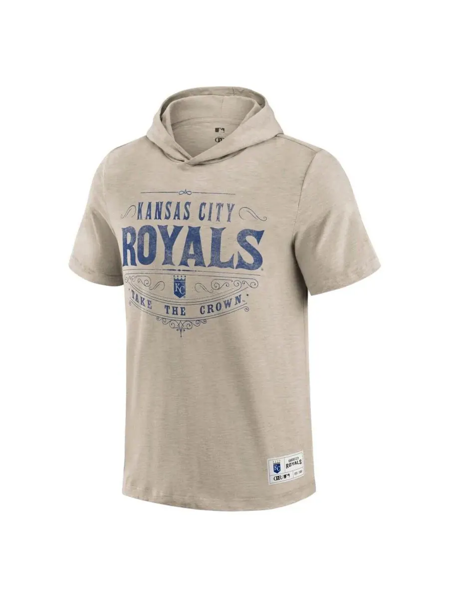 Fanatics Мужская коричневая футболка с капюшоном Darius Rucker Collection Kansas City Royals — изображение 3 из 3, бежевый