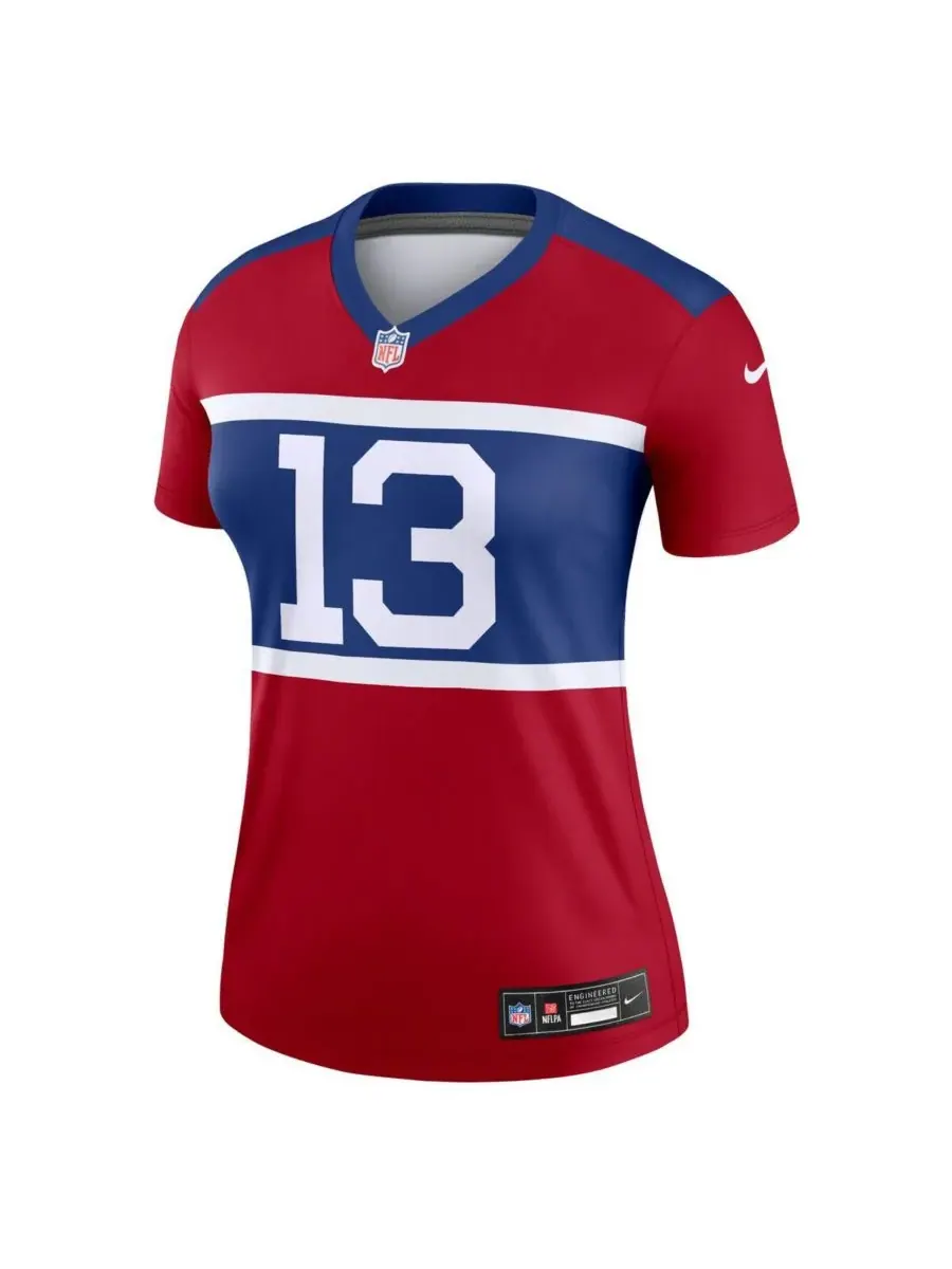 Nike Женская красная футболка Jalin Hyatt New York Giants Alternate Legend Player Performance Top — изображение 2 из 3