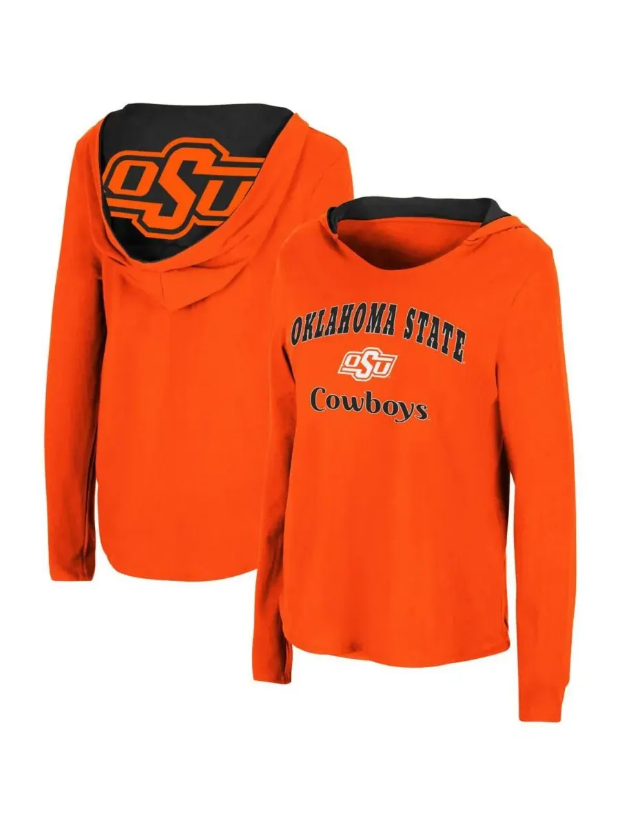 Colosseum Женская оранжевая толстовка с длинными рукавами Oklahoma State Cowboys Catalina — изображение 1 из 3, оранжевый