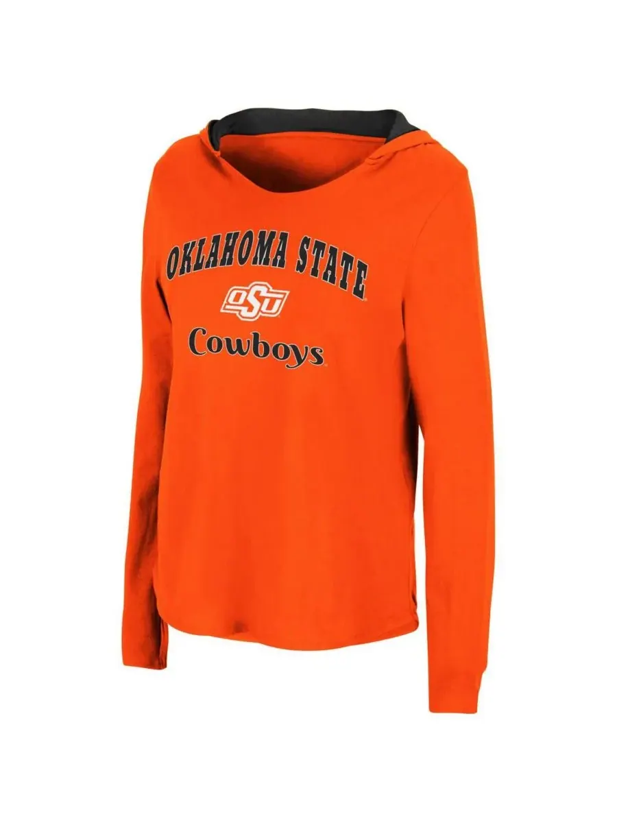 Colosseum Женская оранжевая толстовка с длинными рукавами Oklahoma State Cowboys Catalina — изображение 2 из 3, оранжевый