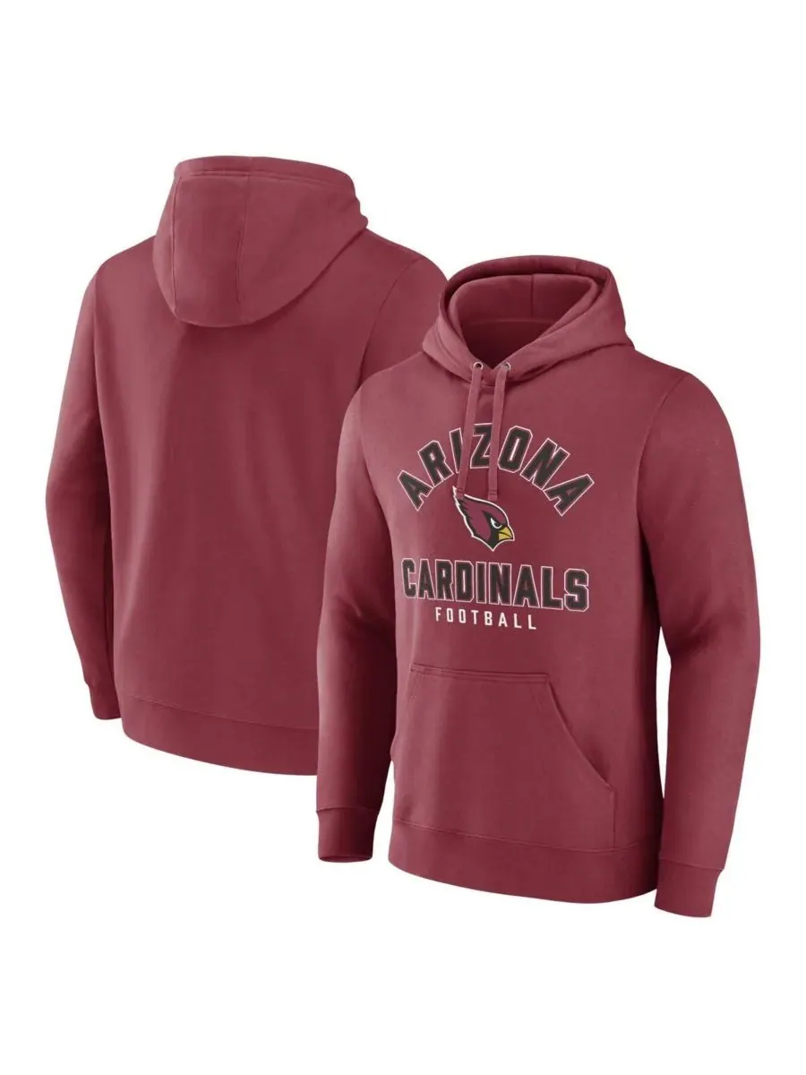 Мужская толстовка с капюшоном Cardinal Arizona Cardinals Between the Pylons Fanatics — изображение 1 из 3, красный