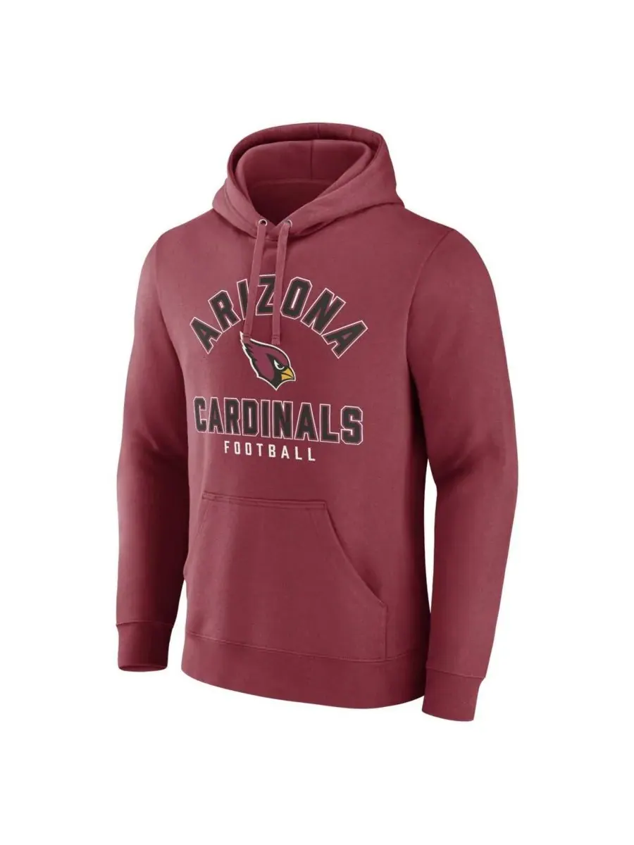 Мужская толстовка с капюшоном Cardinal Arizona Cardinals Between the Pylons Fanatics — изображение 2 из 3, красный