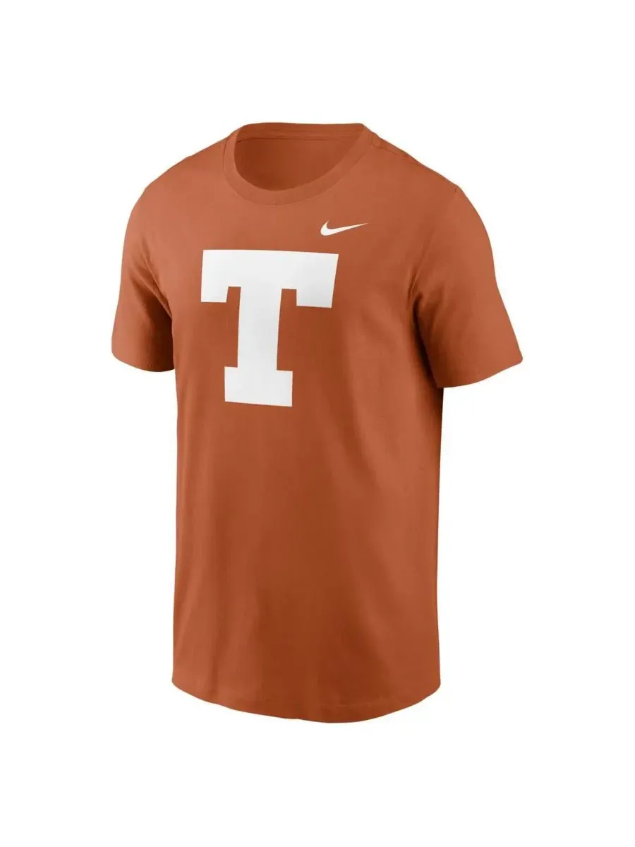 Nike Мужская футболка с логотипом бейсбольной команды Texas Longhorns оранжевого цвета — изображение 3 из 3, оранжевый